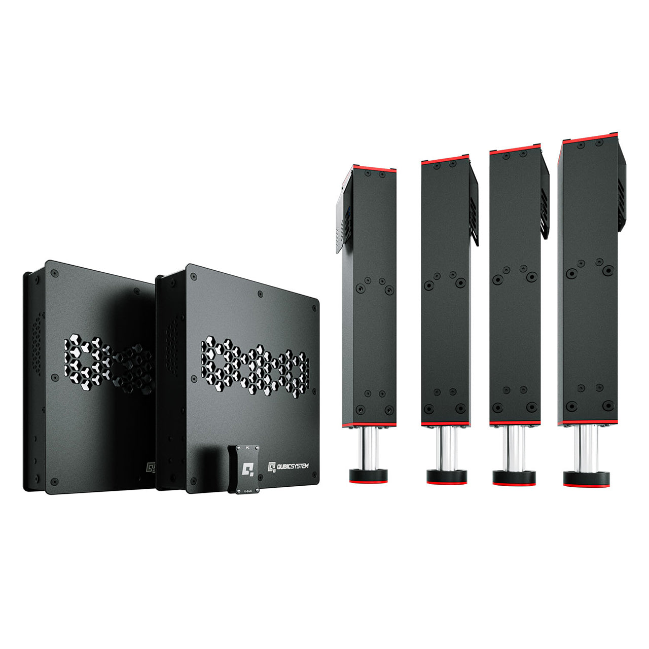 Paketinhalt des QubicSystem QS220 Simracing Motion System